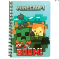 Minecraft Cahier à spirale ligné Boom B/5, 70 feui