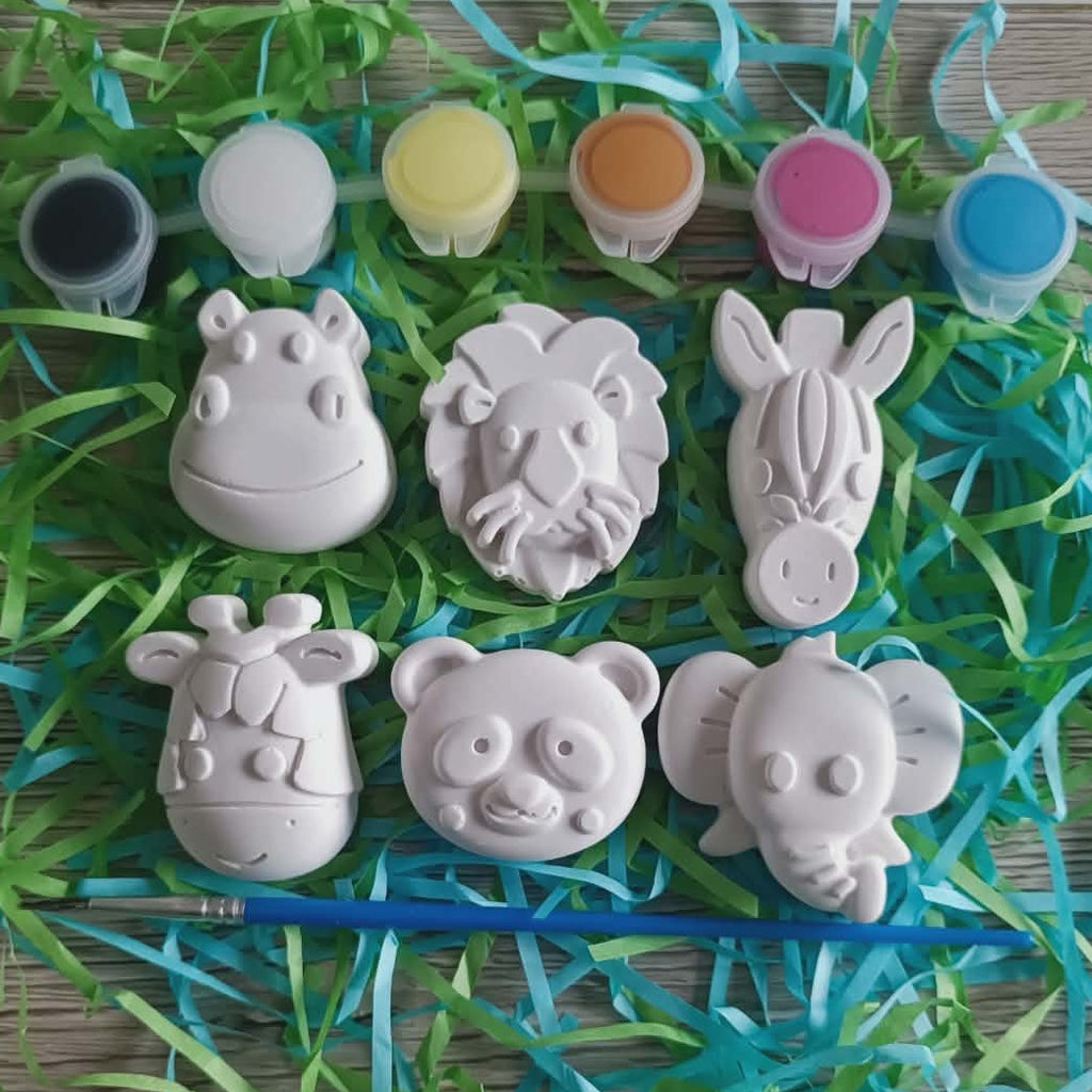 kit de peinture animaux en plâtre céramique