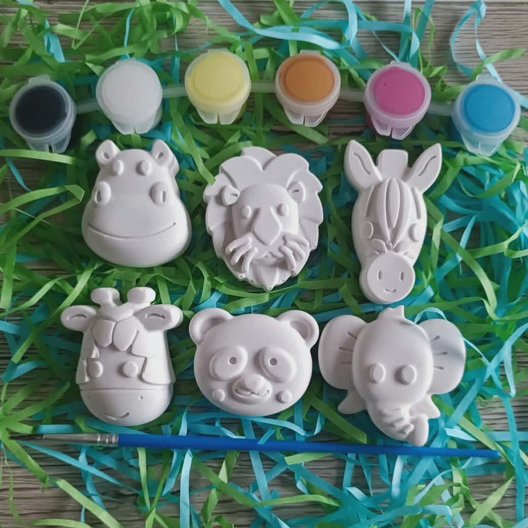 kit de peinture animaux en plâtre céramique