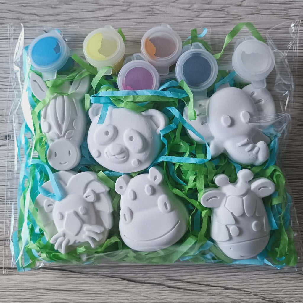 kit de peinture animaux en plâtre céramique
