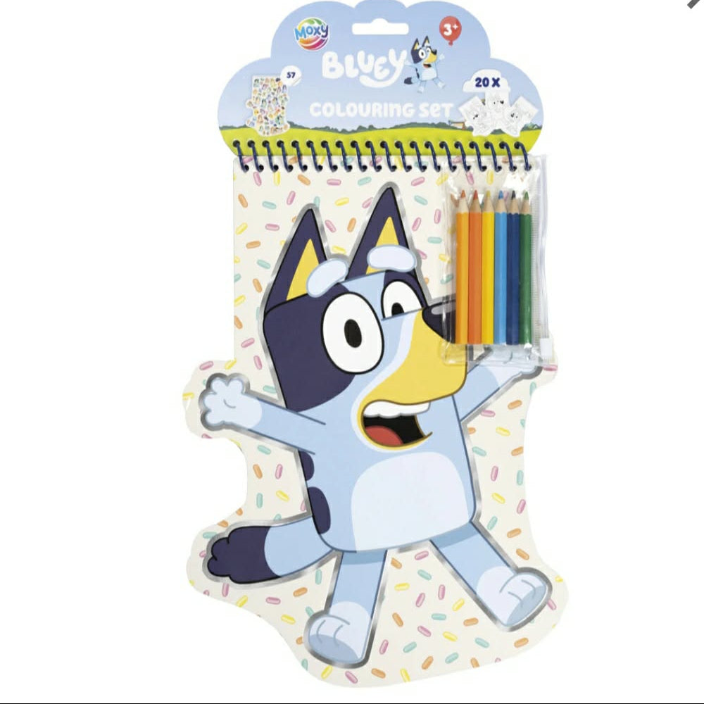 Ensemble de coloriage Bluey Happy Shape avec autoc