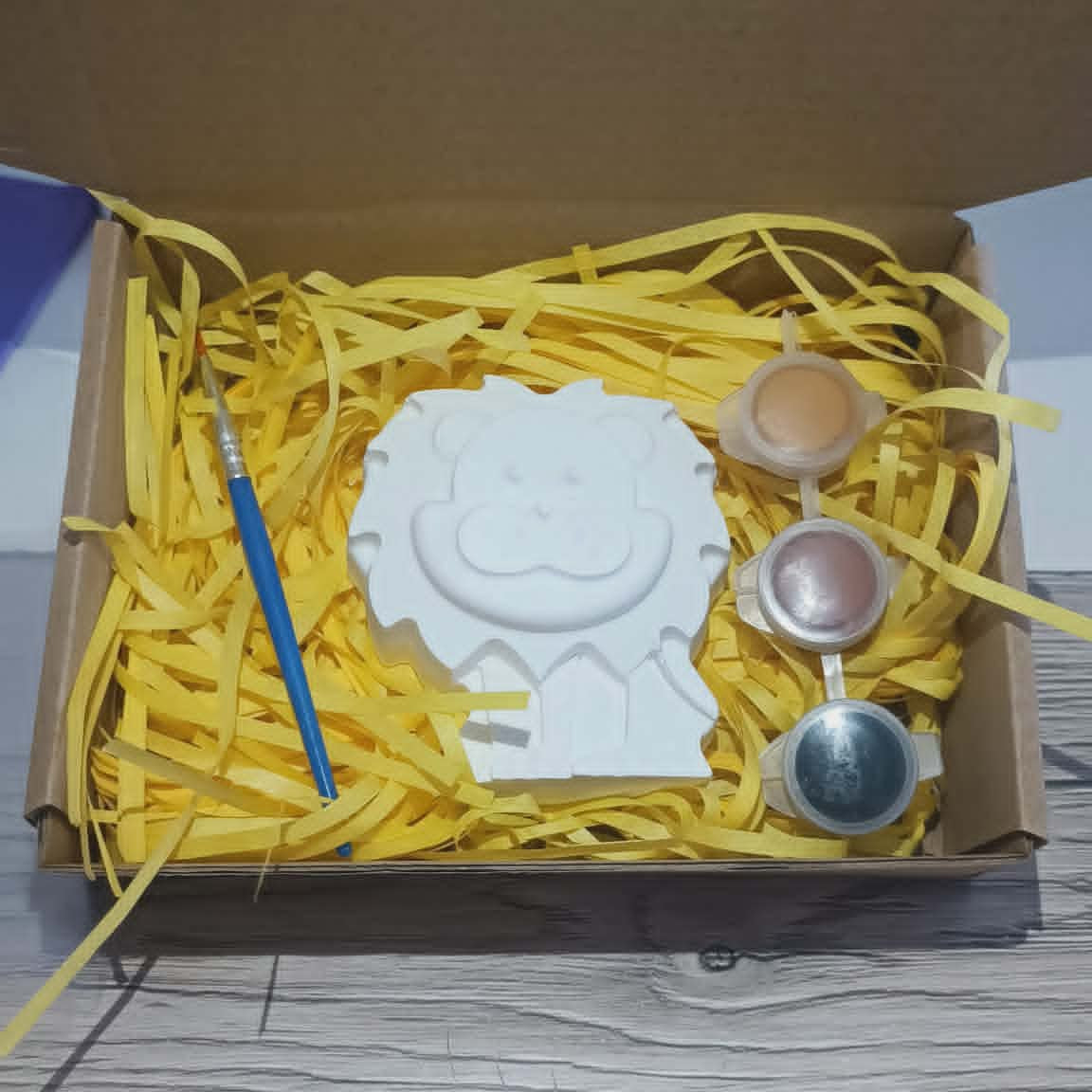 Kit de peinture Lion plâtre céramique