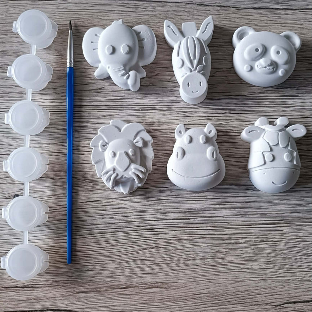 kit de peinture animaux en plâtre céramique