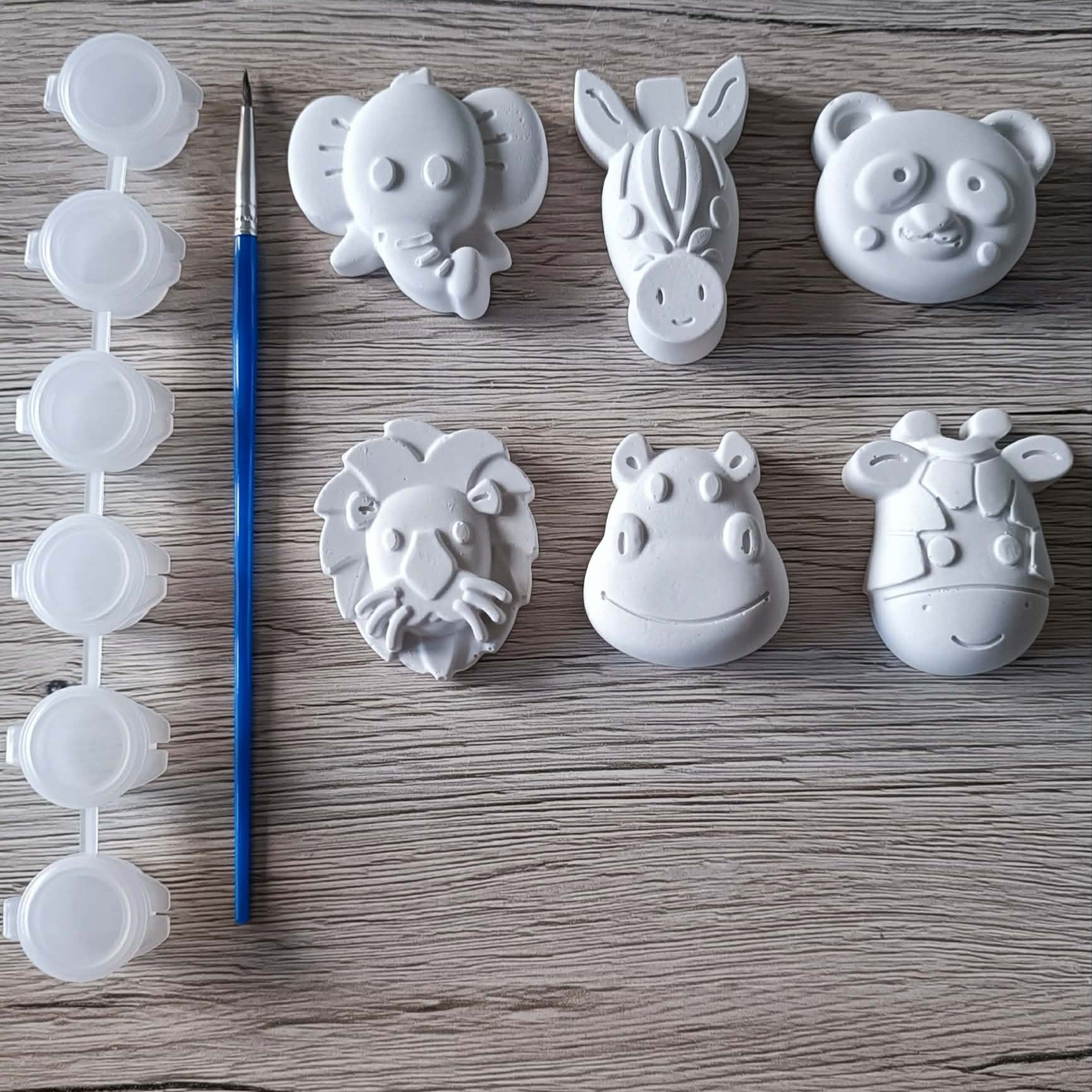 kit de peinture animaux en plâtre céramique