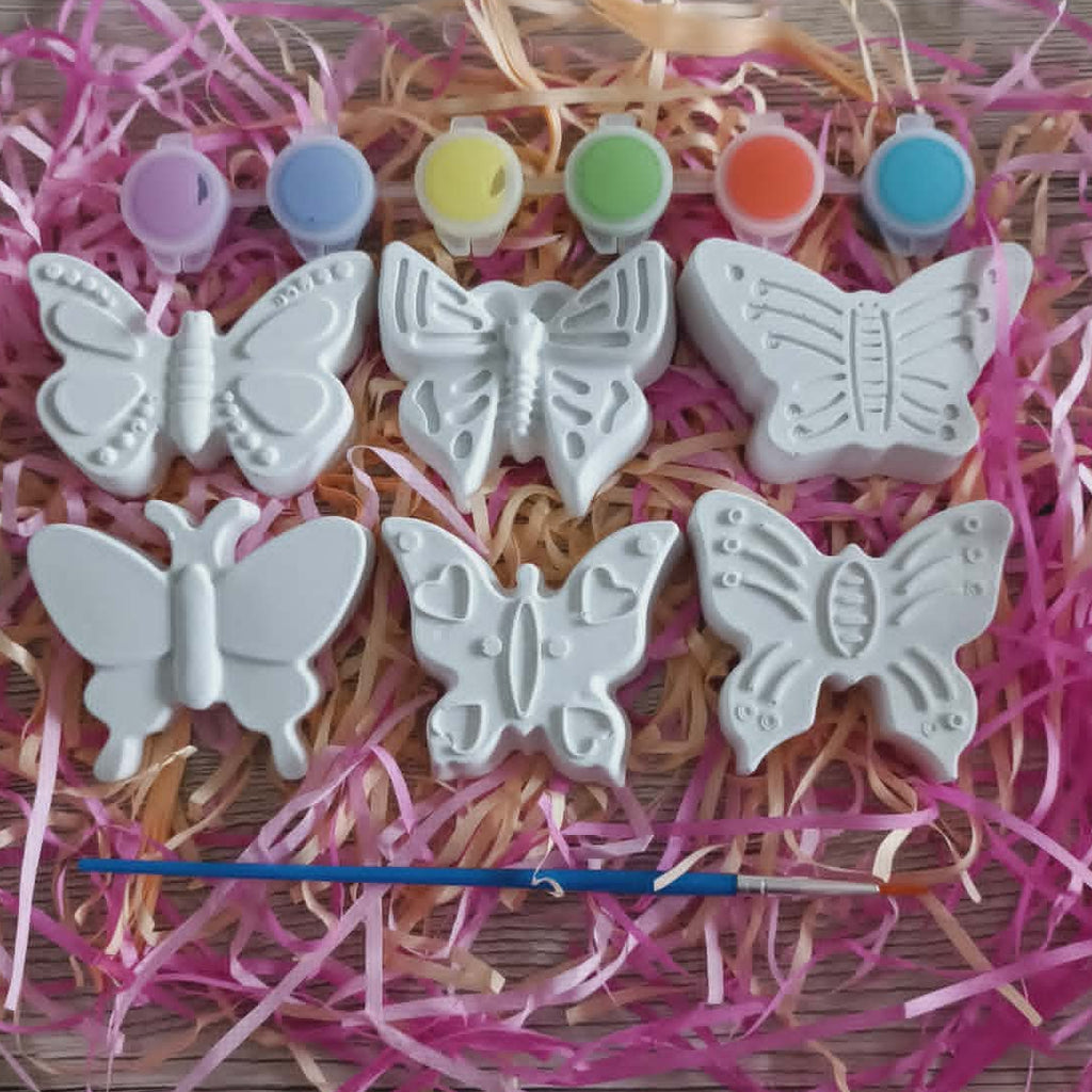 Kit de peinture papillon en plâtre céramique