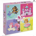 Puzzle 4 en 1 Girly Fantasy