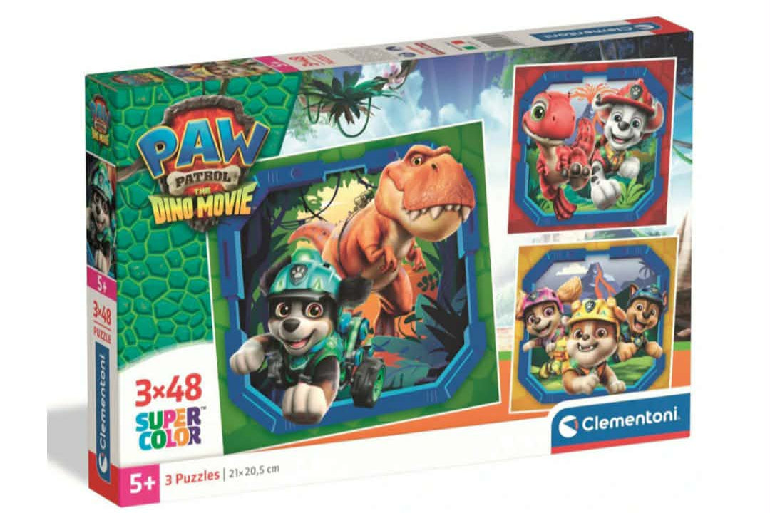 Puzzle Pat' Patrouille Dino Movie 3x48 pièces